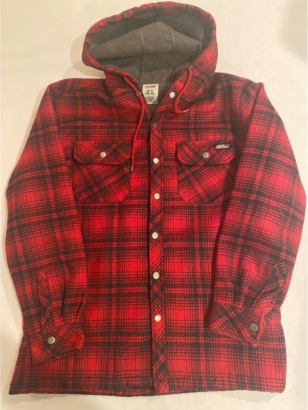 Dickies Flannel Fleece Jacket Men’s Size M